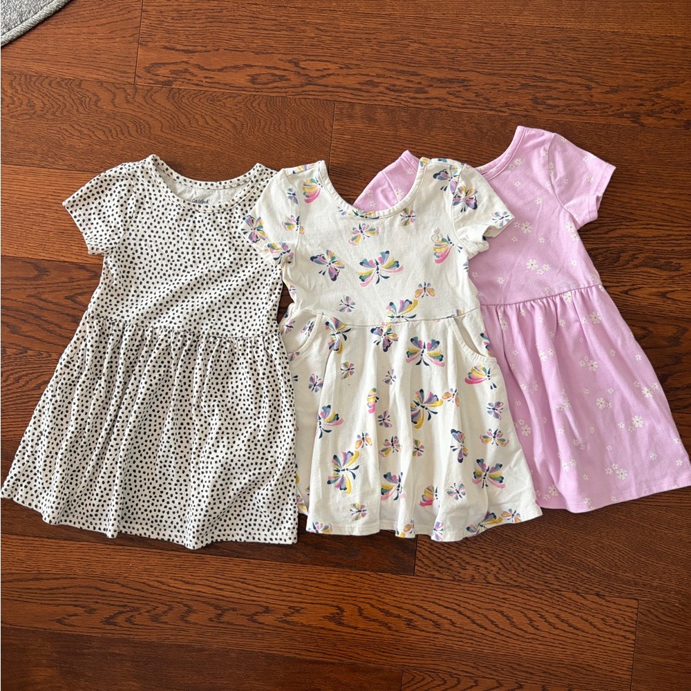 Set of 3 Cotton Dresses